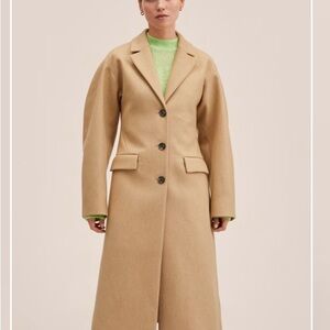 Mango Women's Camel Trench Coat - Worn ONCE!